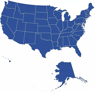 美国各州地图图片