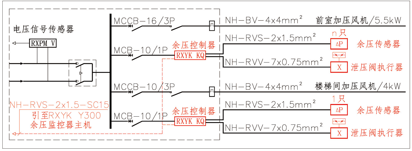 余压阀接线图图片