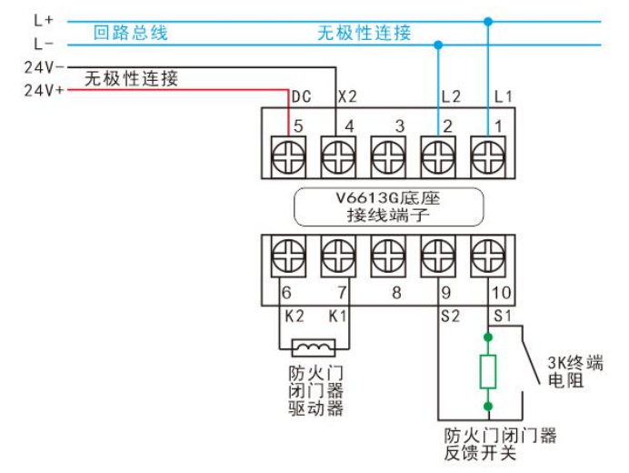 松江防火门模块接线图图片