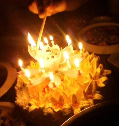 十点消防点蜡千万小心烛光之后