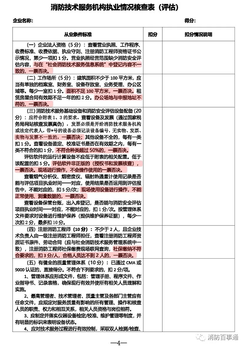 河北省消防救援总队关于开展全省消防技术服务机构专项抽查的公告