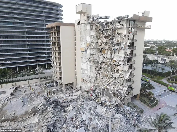 美国大楼凌晨碎成渣！坍塌瞬间曝光，5死156人失踪，美基建被质疑