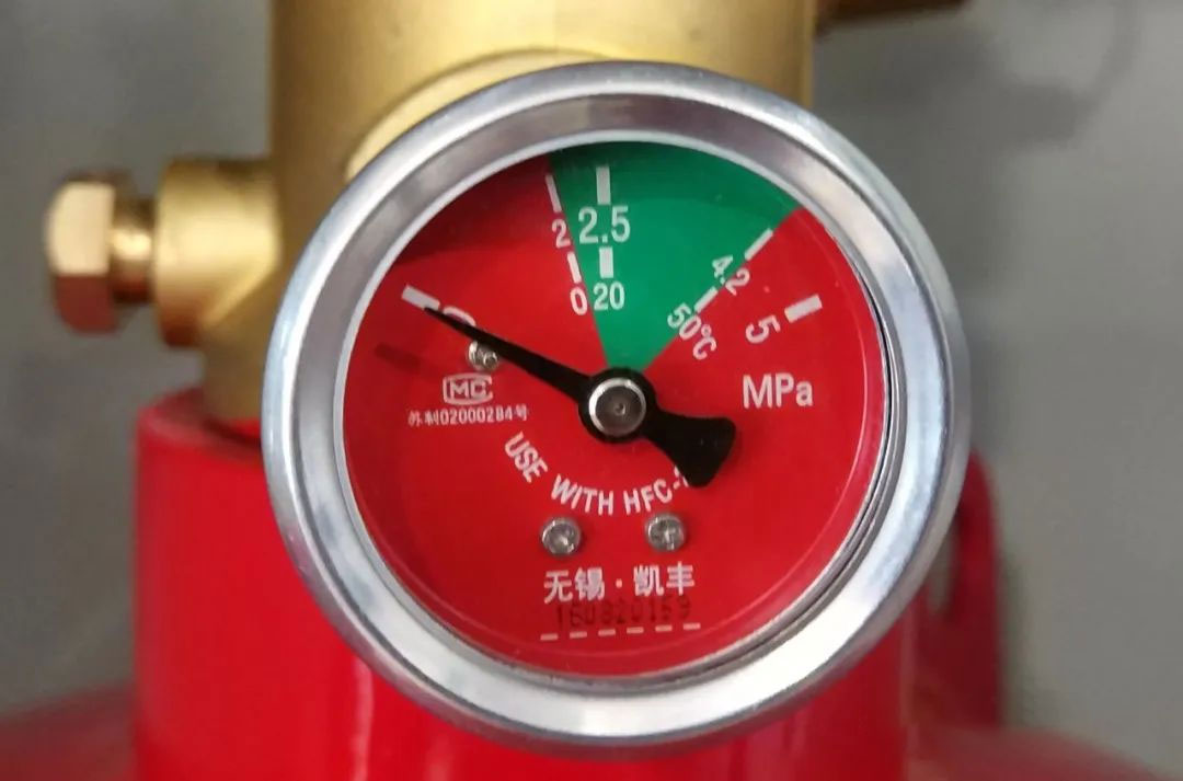 柜式七氟丙烷灭火装置压力表