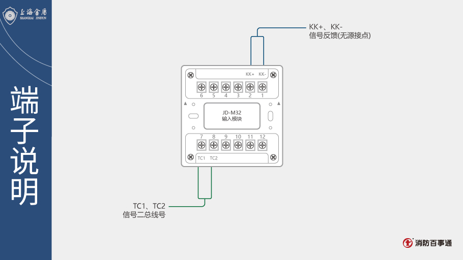上海金盾JD-M32输入模块接线图