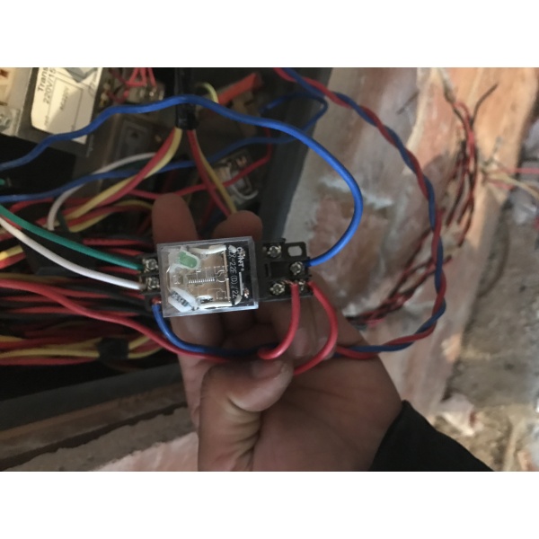 海湾多线盘控制消防泵的终端器加继电器接法这样对吗 - 消防百事通
